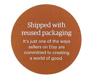 Etsy Reuse Packaging Sticker